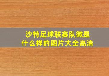 沙特足球联赛队徽是什么样的图片大全高清