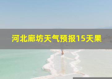 河北廊坊天气预报15天果