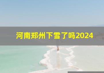 河南郑州下雪了吗2024