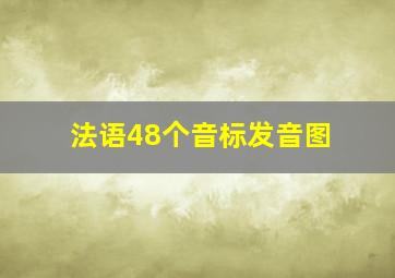 法语48个音标发音图