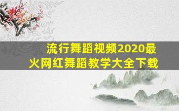 流行舞蹈视频2020最火网红舞蹈教学大全下载