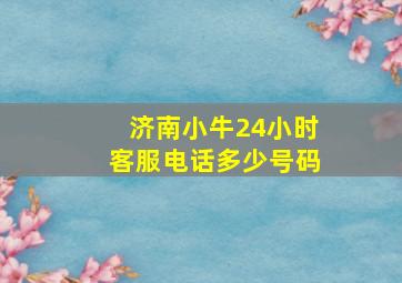 济南小牛24小时客服电话多少号码