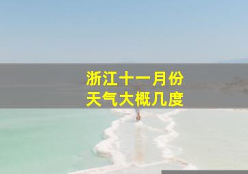 浙江十一月份天气大概几度