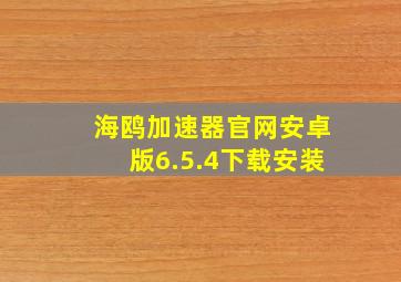 海鸥加速器官网安卓版6.5.4下载安装