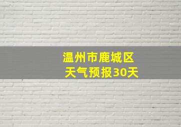 温州市鹿城区天气预报30天