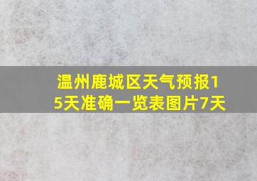 温州鹿城区天气预报15天准确一览表图片7天