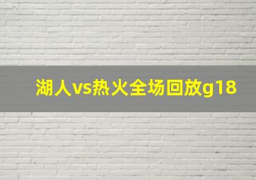 湖人vs热火全场回放g18