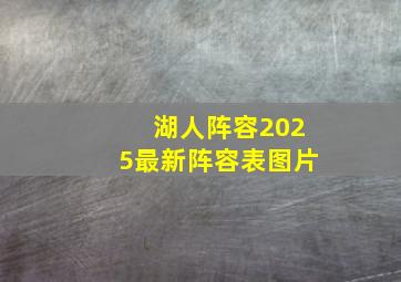 湖人阵容2025最新阵容表图片