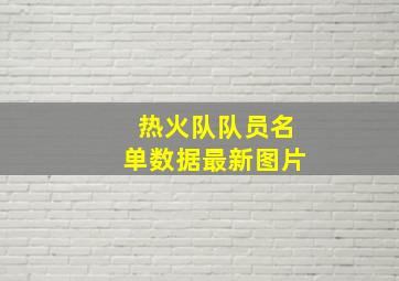 热火队队员名单数据最新图片