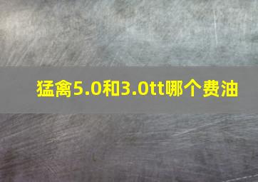 猛禽5.0和3.0tt哪个费油