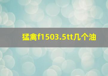 猛禽f1503.5tt几个油