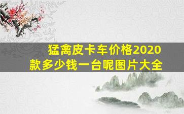 猛禽皮卡车价格2020款多少钱一台呢图片大全