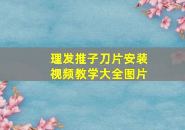 理发推子刀片安装视频教学大全图片