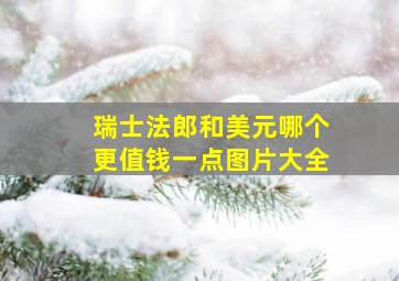 瑞士法郎和美元哪个更值钱一点图片大全