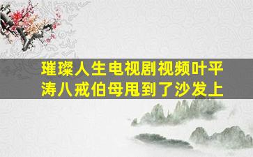 璀璨人生电视剧视频叶平涛八戒伯母甩到了沙发上