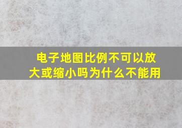 电子地图比例不可以放大或缩小吗为什么不能用