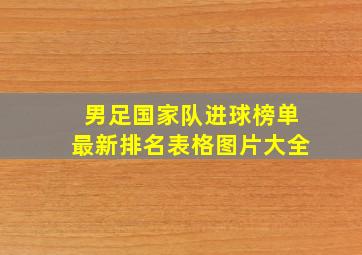 男足国家队进球榜单最新排名表格图片大全