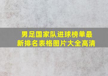 男足国家队进球榜单最新排名表格图片大全高清