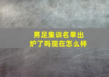 男足集训名单出炉了吗现在怎么样