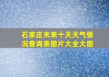 石家庄未来十天天气情况查询表图片大全大图