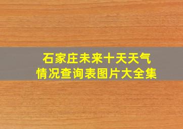 石家庄未来十天天气情况查询表图片大全集