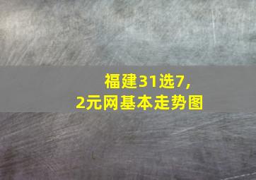 福建31选7,2元网基本走势图