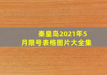 秦皇岛2021年5月限号表格图片大全集