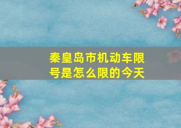 秦皇岛市机动车限号是怎么限的今天