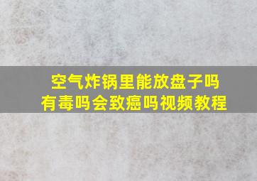 空气炸锅里能放盘子吗有毒吗会致癌吗视频教程