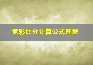 竞彩比分计算公式图解