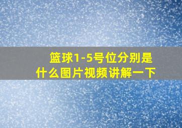 篮球1-5号位分别是什么图片视频讲解一下