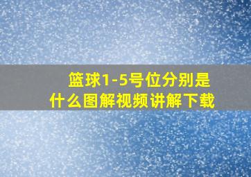 篮球1-5号位分别是什么图解视频讲解下载