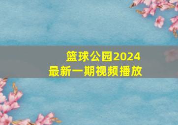 篮球公园2024最新一期视频播放