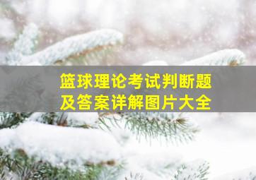 篮球理论考试判断题及答案详解图片大全