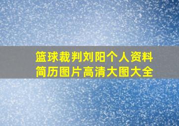 篮球裁判刘阳个人资料简历图片高清大图大全