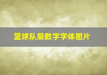 篮球队服数字字体图片