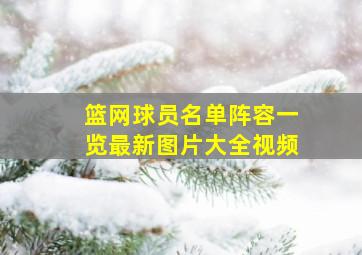 篮网球员名单阵容一览最新图片大全视频