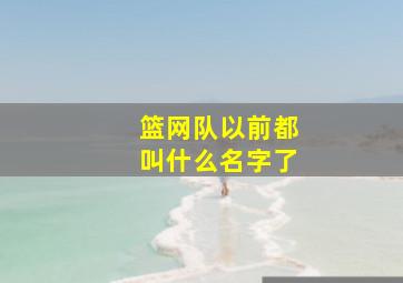 篮网队以前都叫什么名字了