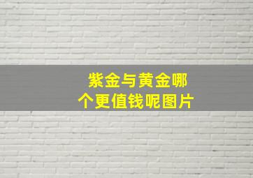 紫金与黄金哪个更值钱呢图片