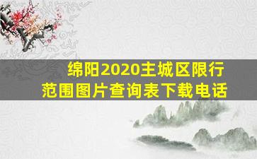 绵阳2020主城区限行范围图片查询表下载电话