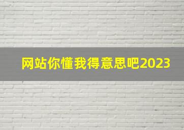 网站你懂我得意思吧2023