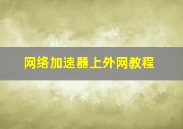 网络加速器上外网教程