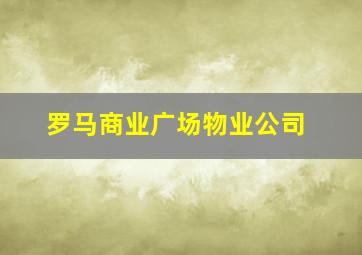 罗马商业广场物业公司