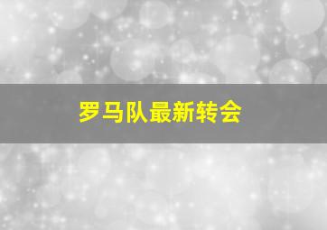 罗马队最新转会