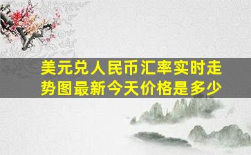 美元兑人民币汇率实时走势图最新今天价格是多少