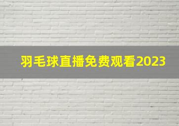 羽毛球直播免费观看2023