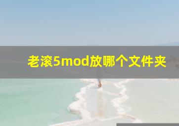 老滚5mod放哪个文件夹