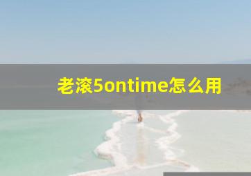 老滚5ontime怎么用