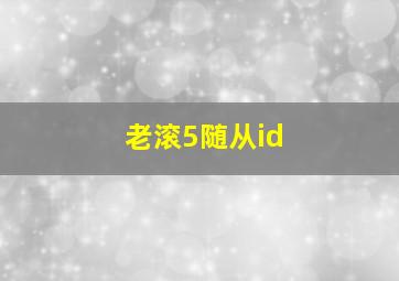 老滚5随从id