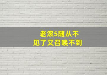 老滚5随从不见了又召唤不到